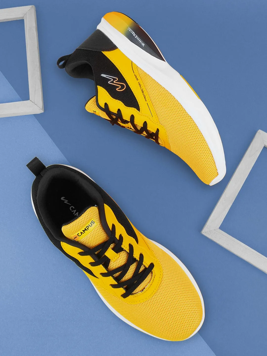 CAMP-RELISH Yellow Men's Running Shoes sold by Campus Shoes product image thumbnail 5