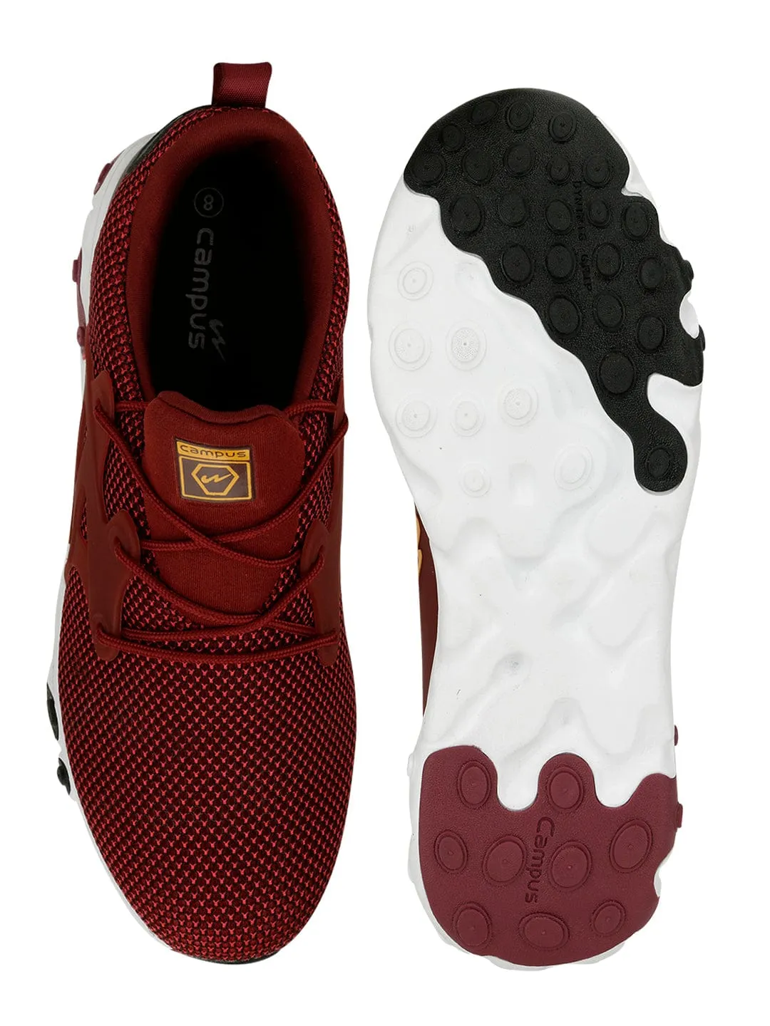 EARTH Red Men's Running Shoes sold by Campus Shoes product image thumbnail 4