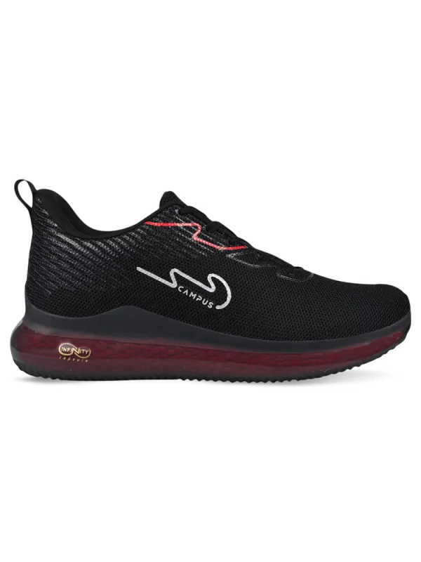 CAMP ASTROD Black Men's Running Shoes sold by Campus Shoes