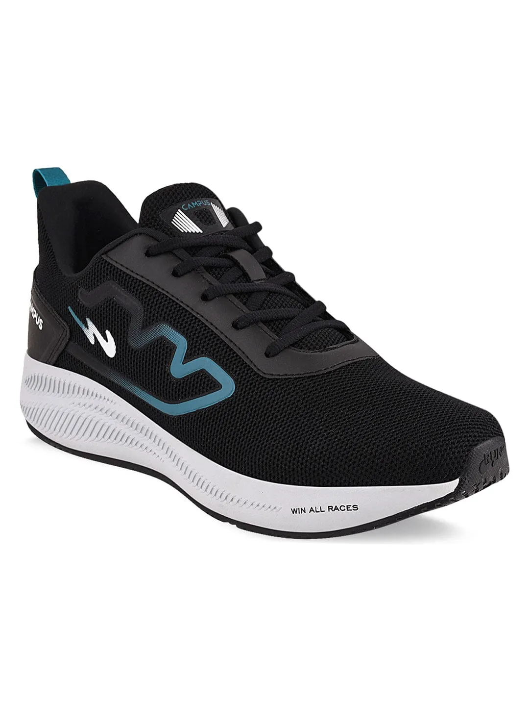 RAKE Black Men's Running Shoes sold by Campus Shoes product image thumbnail 2