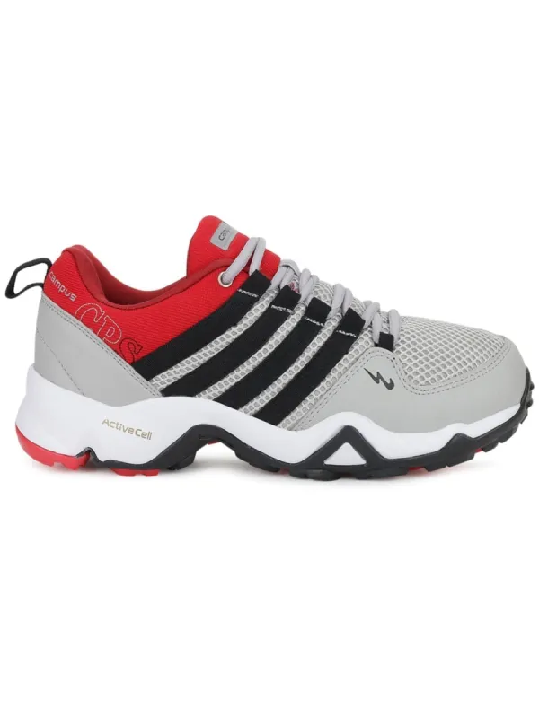 TRIGGEER Grey Men's Trekking Shoes sold by Campus Shoes