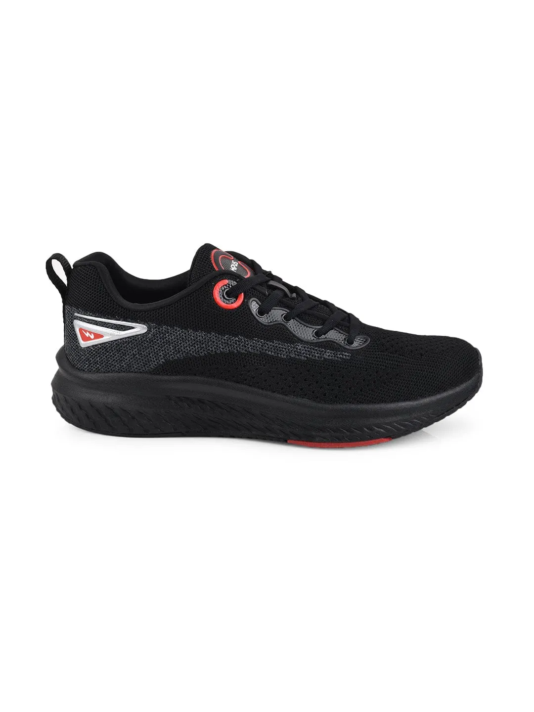 HITTER Black Men's Running Shoes sold by Campus Shoes