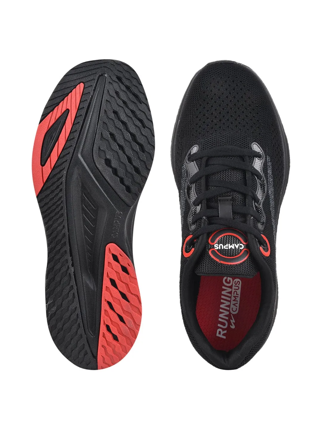 HITTER Black Men's Running Shoes sold by Campus Shoes product image thumbnail 4