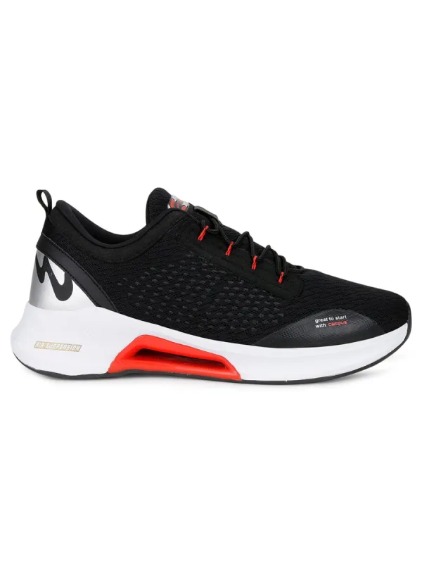 BRAT Black Men's Running Shoes sold by Campus Shoes