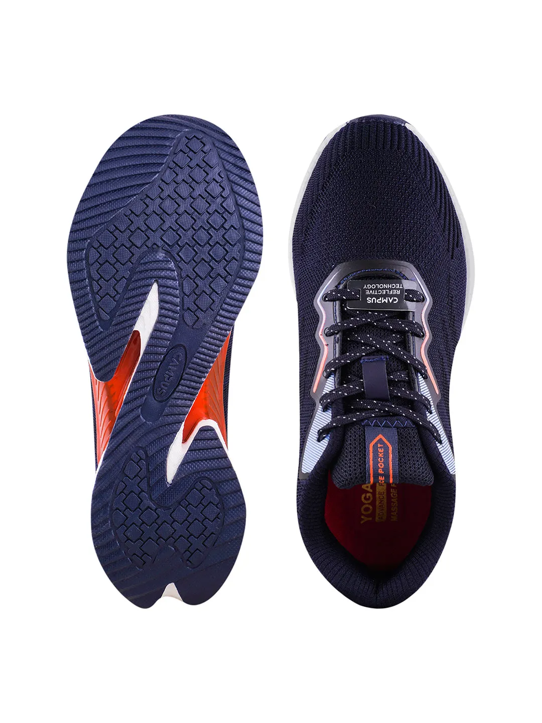 CORA Navy Men's Running Shoes sold by Campus Shoes product image thumbnail 5