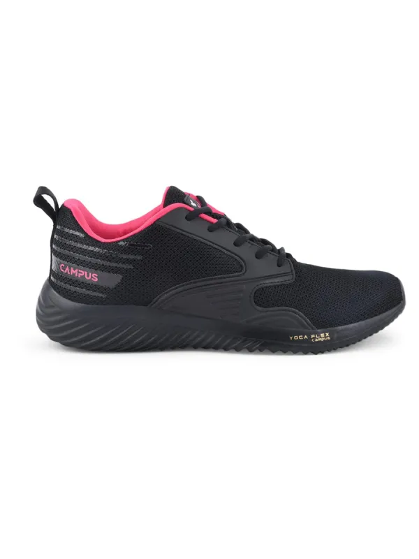 NOOR PLUS Black Women's Running Shoes sold by Campus Shoes