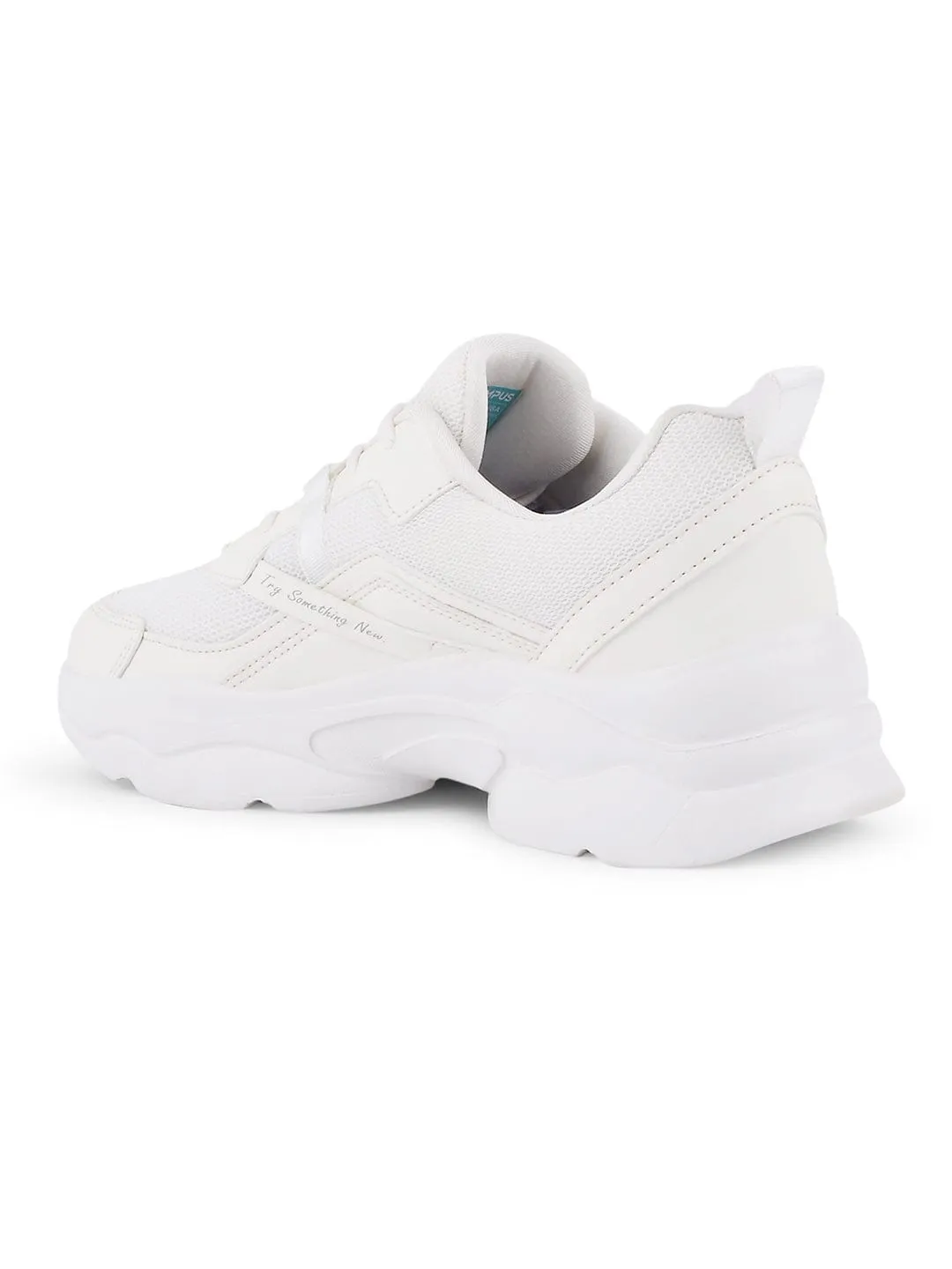RAISE White Women's Sneakers sold by Campus Shoes product image thumbnail 3