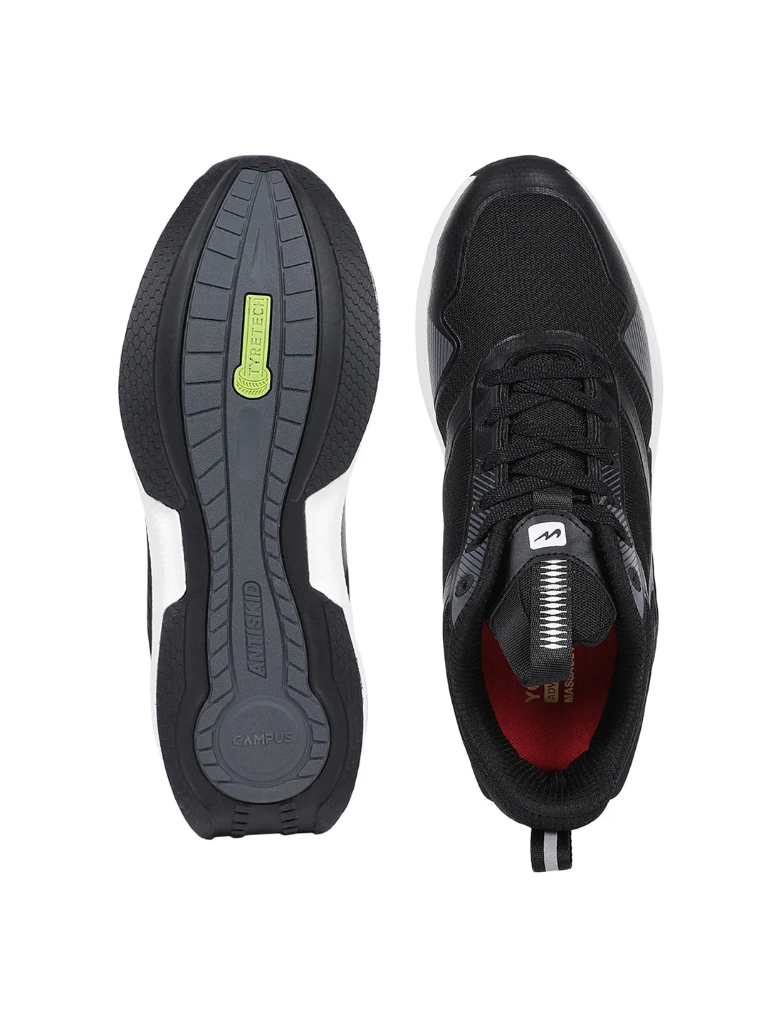 BALLET Black Men's Running Shoes sold by Campus Shoes product image thumbnail 4