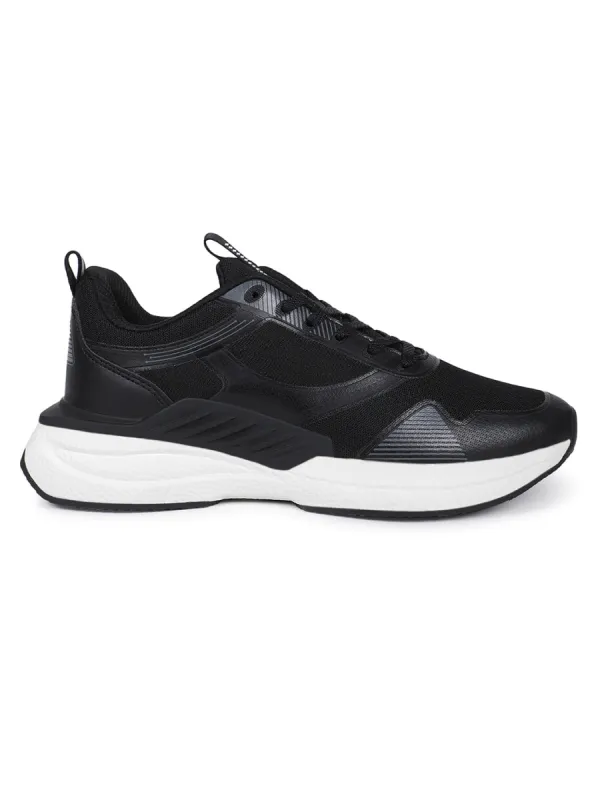 BALLET Black Men's Running Shoes made by Campus Shoes