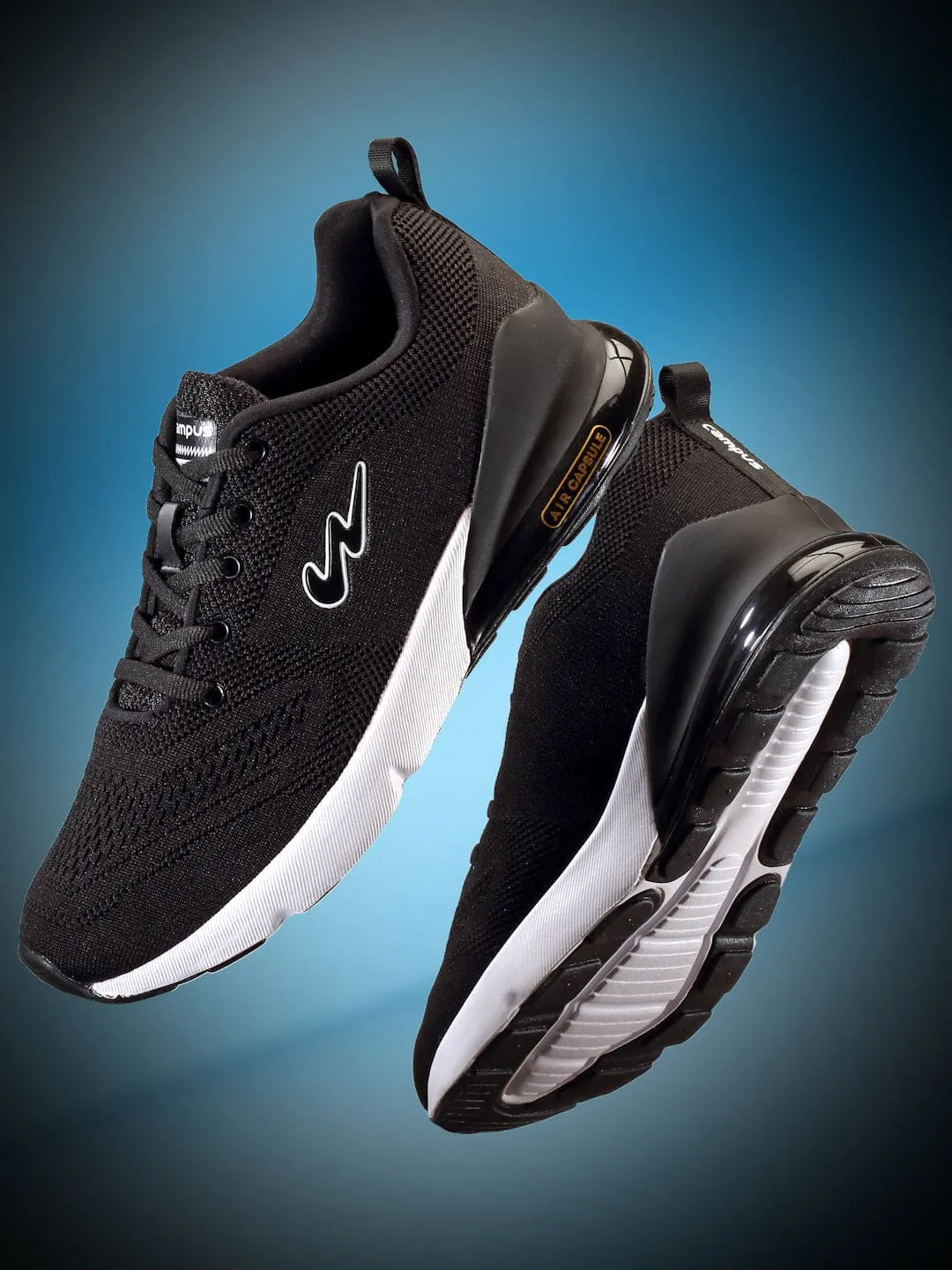 NORTH PLUS Black Men's Running Shoes sold by Campus Shoes product image thumbnail 5