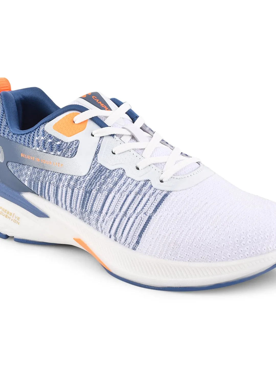 NODE White Men's Running Shoes sold by Campus Shoes product image thumbnail 4