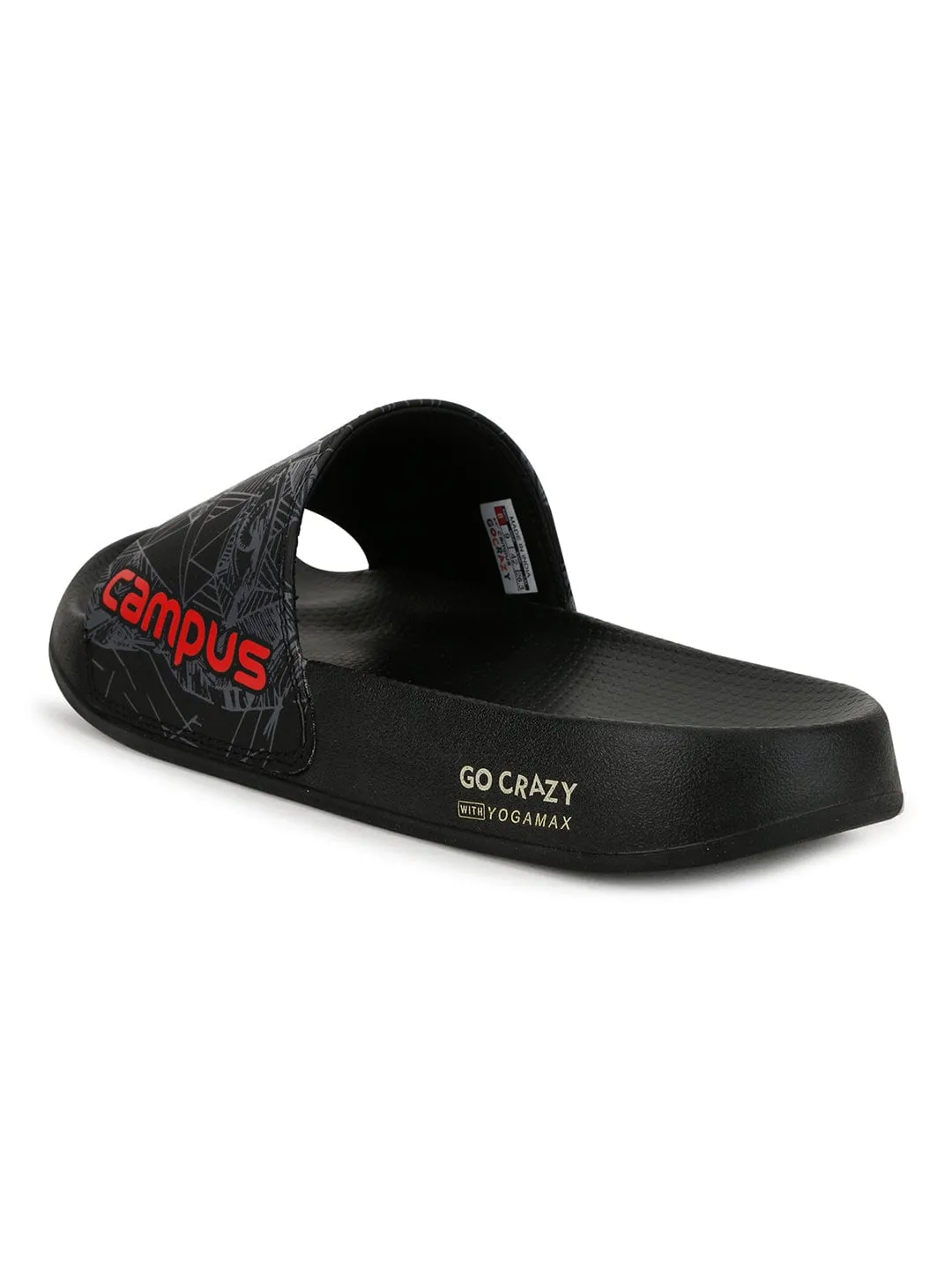 GC-SL-303 Black Men's Slides sold by Campus Shoes product image thumbnail 3
