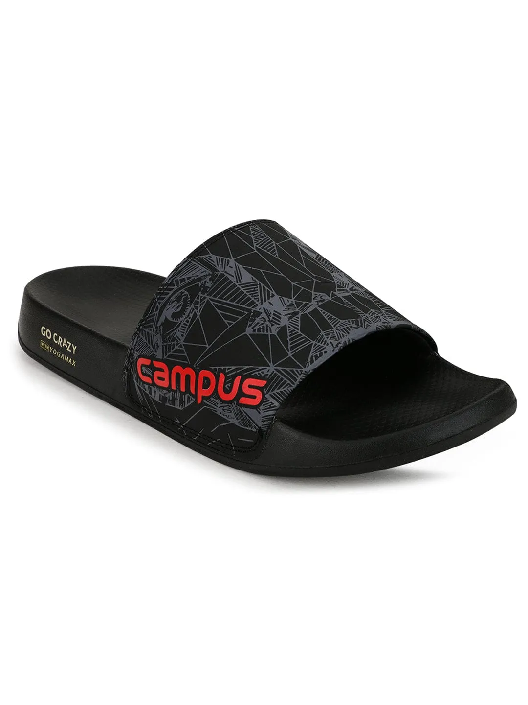 GC-SL-303 Black Men's Slides sold by Campus Shoes