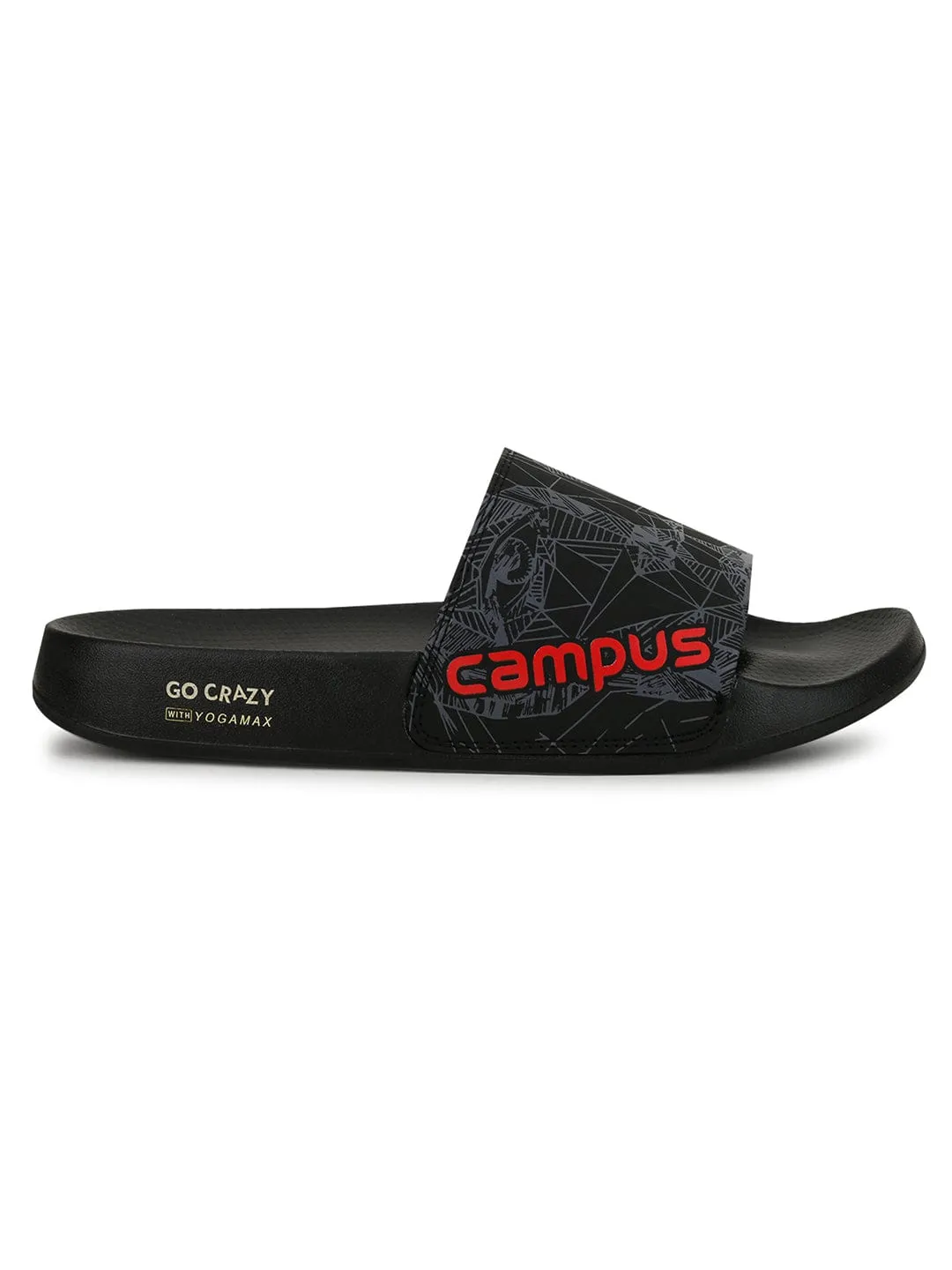 GC-SL-303 Black Men's Slides sold by Campus Shoes product image thumbnail 2