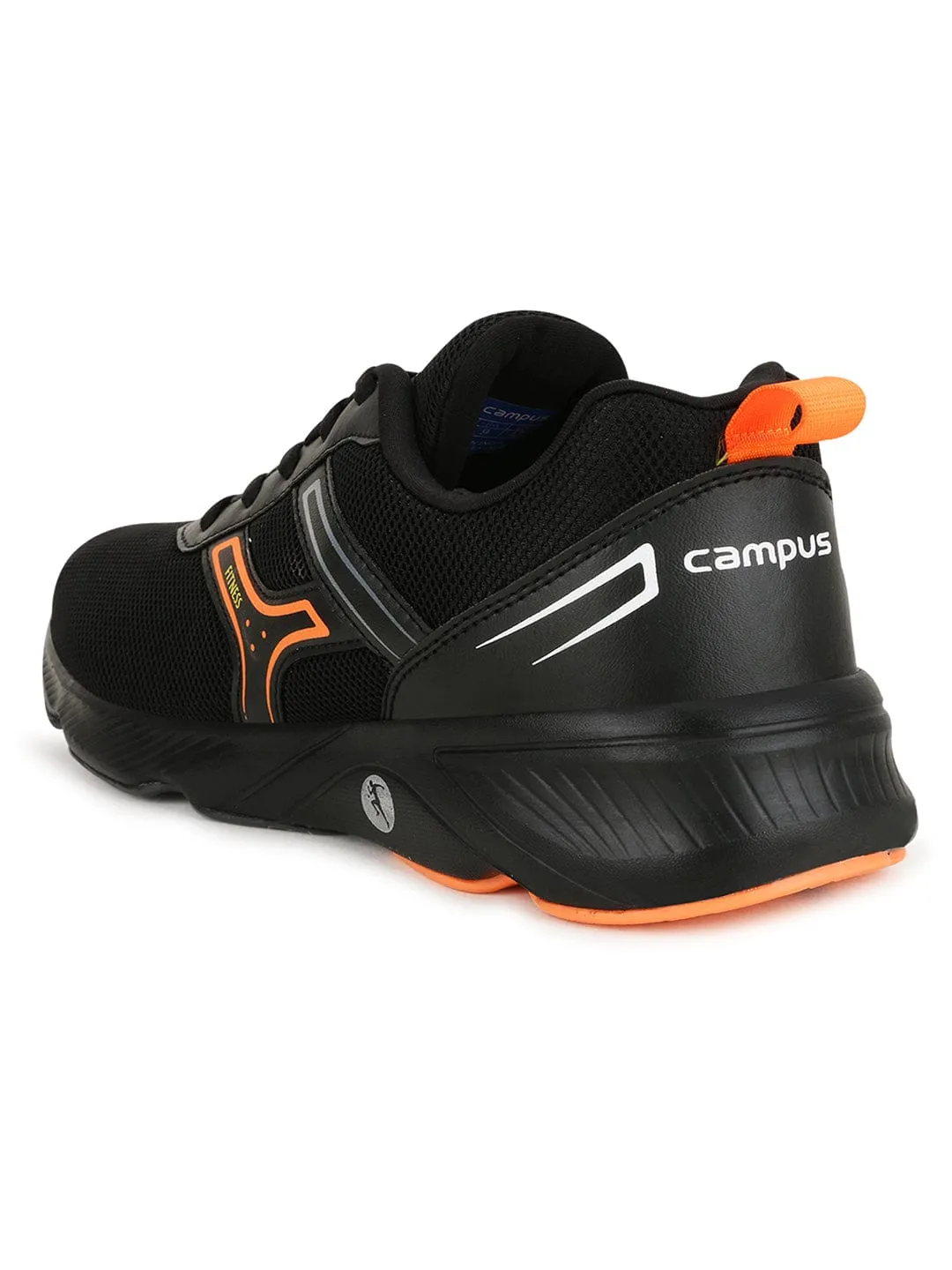 HURRICANE Black Men's Running Shoes sold by Campus Shoes product image thumbnail 3