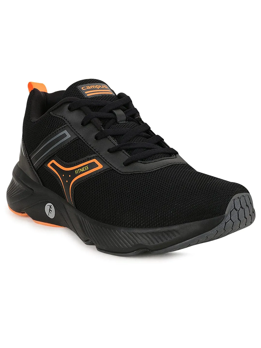 HURRICANE Black Men's Running Shoes sold by Campus Shoes product image thumbnail 2