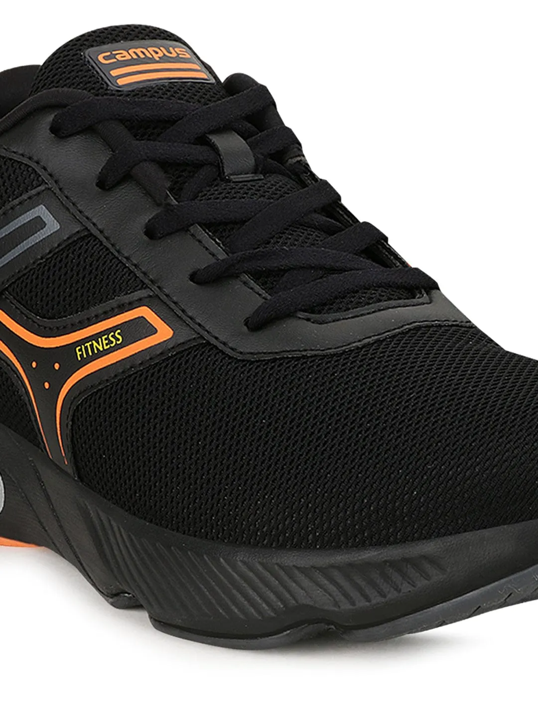 HURRICANE Black Men's Running Shoes sold by Campus Shoes product image thumbnail 5