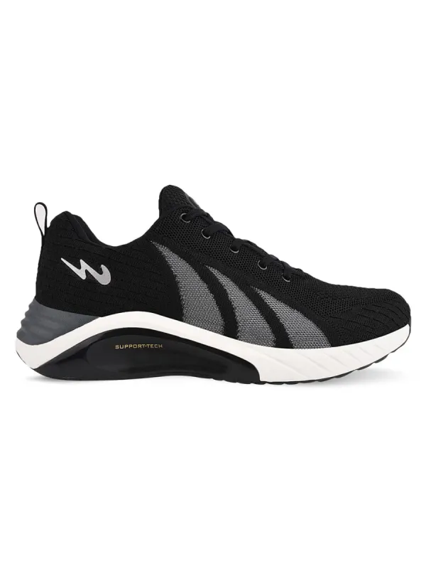 BENNETT Black Men's Running Shoes sold by Campus Shoes