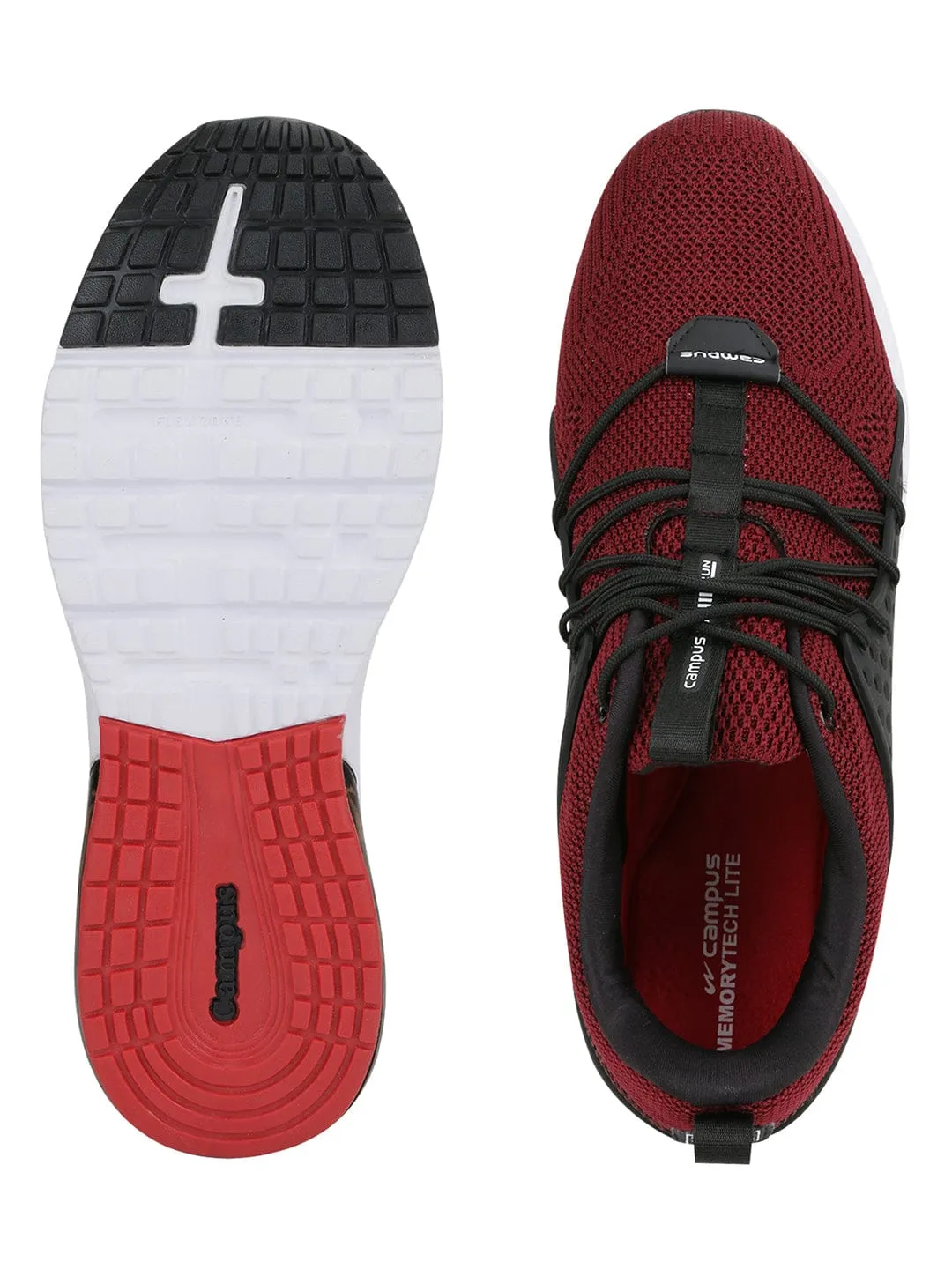 FORTUNER Burgundy Men's Running Shoes sold by Campus Shoes product image thumbnail 4