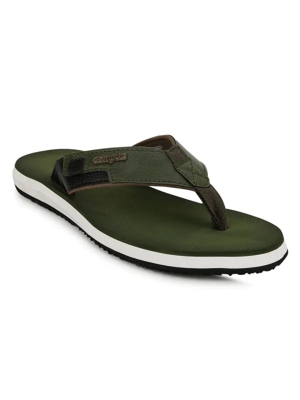 GC-1013 Green Men's Flip Flops sold by Campus Shoes