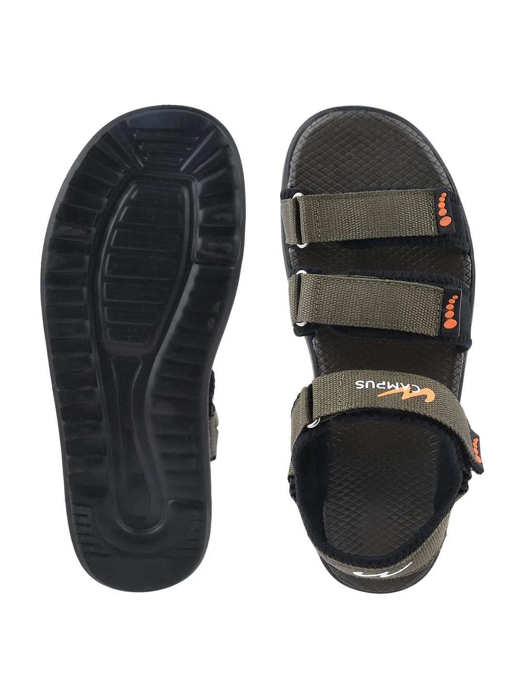 CAMP MAX Green Men's Sandals sold by Campus Shoes product image thumbnail 4