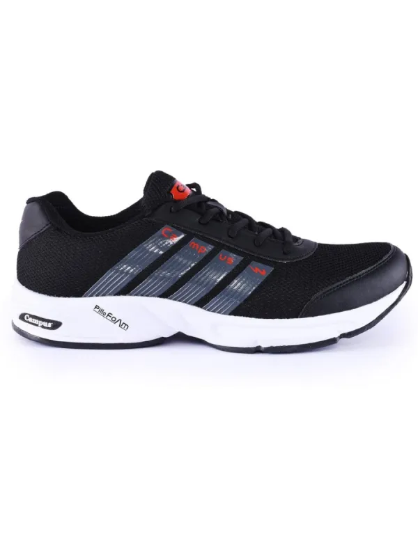 BULL Pro Black Men's Running Shoes sold by Campus Shoes
