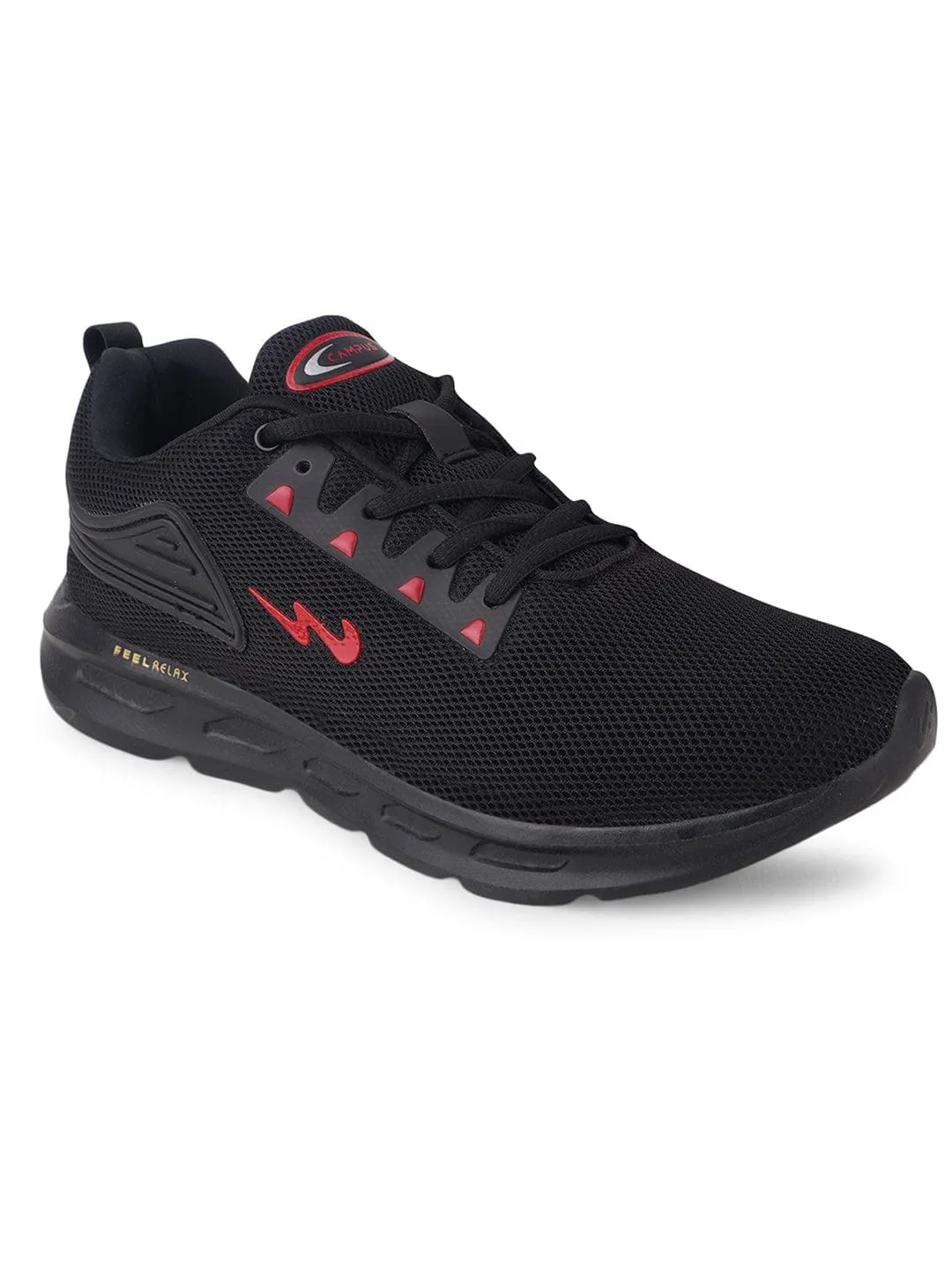 CLUSTER Black PRO Men's Running Shoes sold by Campus Shoes product image thumbnail 2