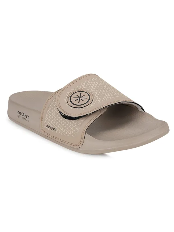 GC-SL-07 Beige Men's Slides sold by Campus Shoes