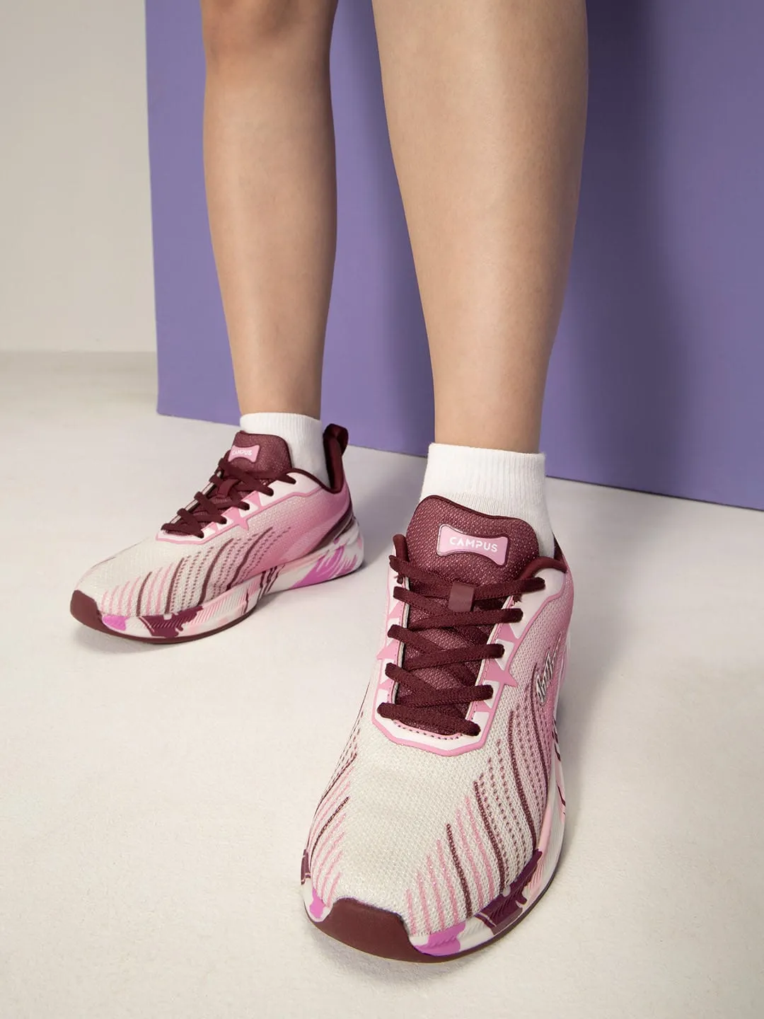 CAMP STREAK Pink Women's Running Shoes sold by Campus Shoes product image thumbnail 4