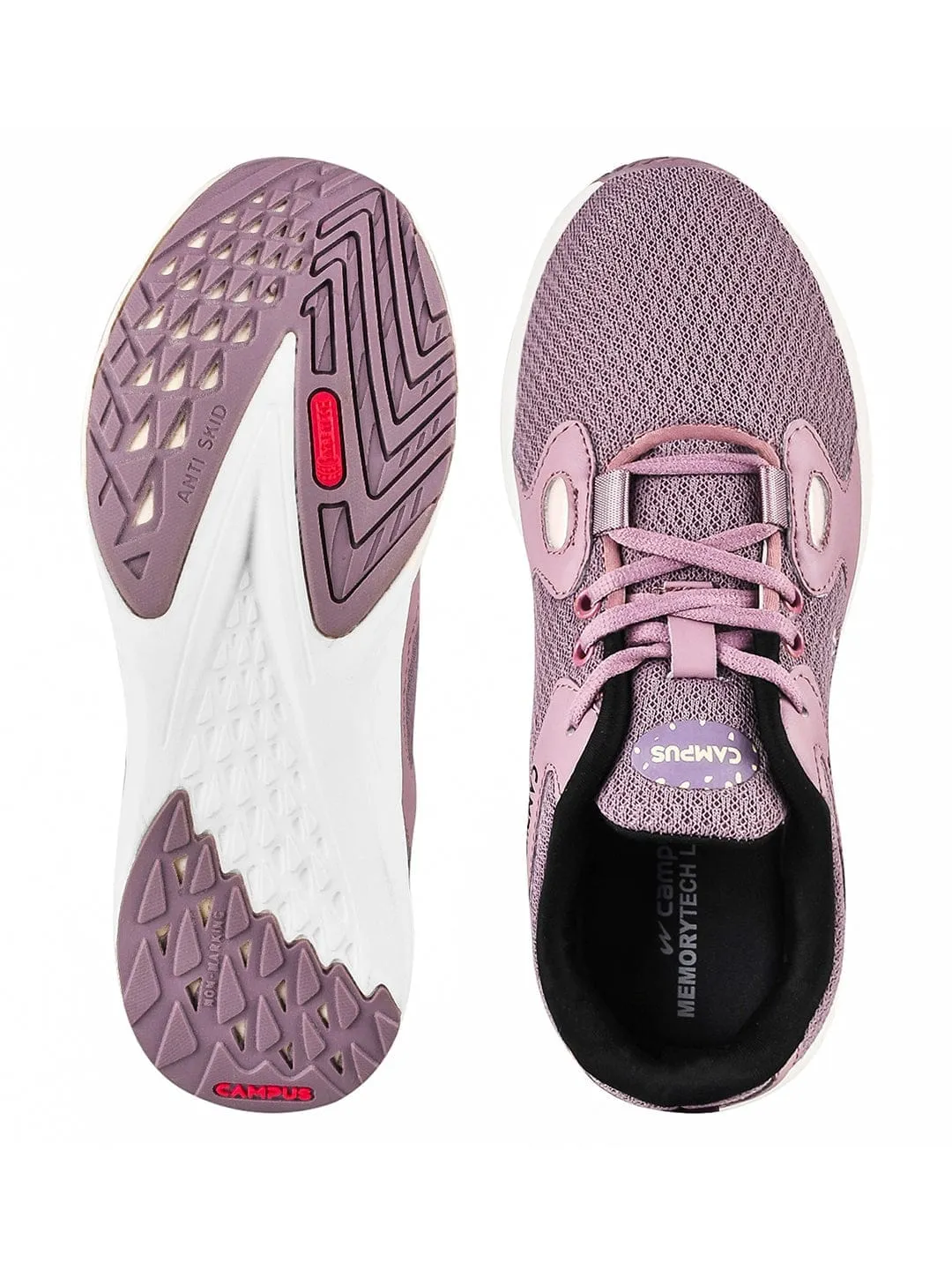 CAMP-GLITTER Mauve Women's Sneakers sold by Campus Shoes product image thumbnail 4