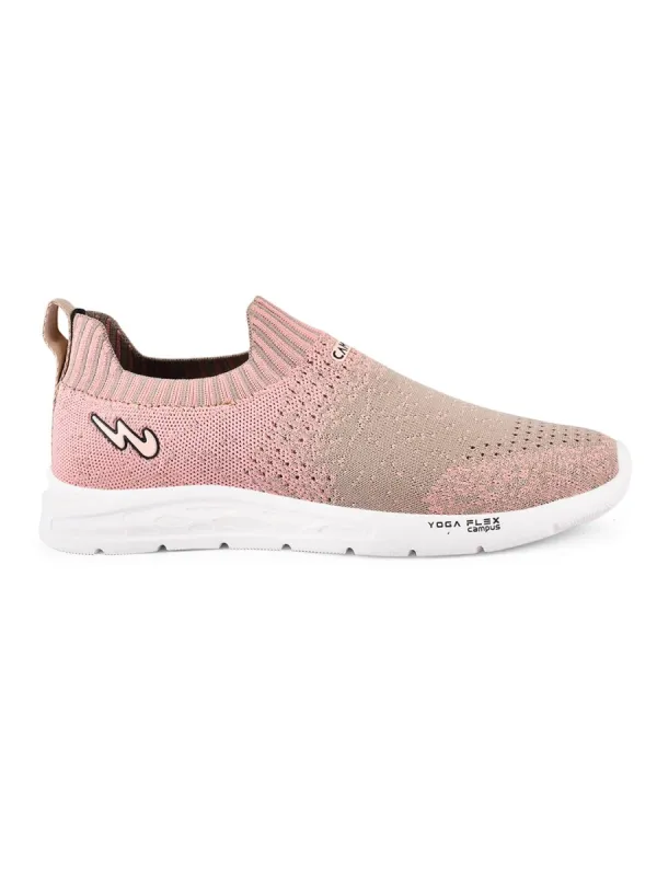 CAMP-SPINDA Beige Women's Slip-ons sold by Campus Shoes