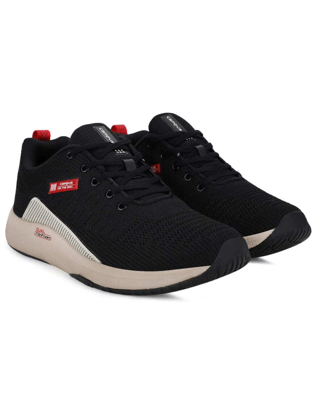 TOLL Black Men's Running Shoes sold by Campus Shoes product image thumbnail 2