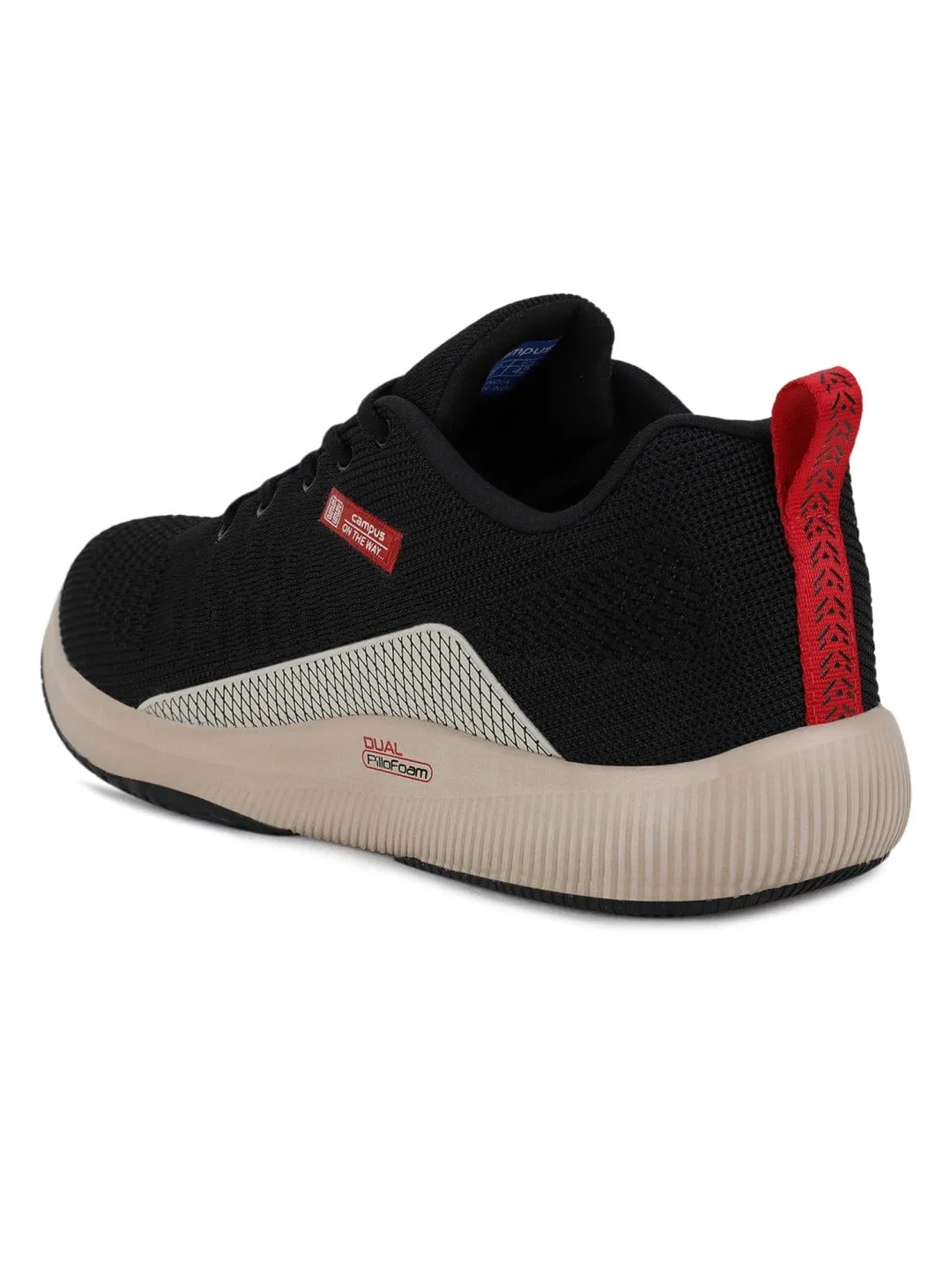 TOLL Black Men's Running Shoes sold by Campus Shoes product image thumbnail 3