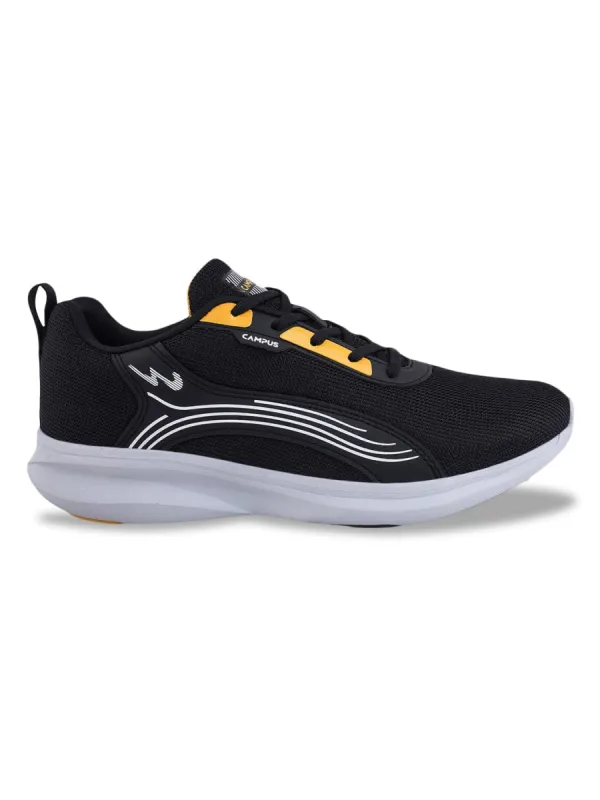 RUSH Black Men's Running Shoes sold by Campus Shoes