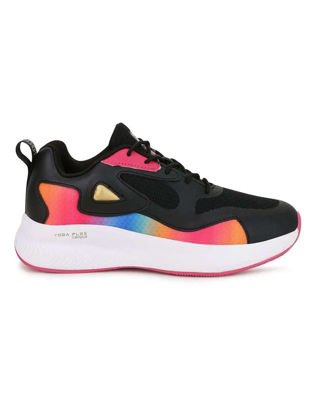HELLEN Black Women's Running Shoes sold by Campus Shoes