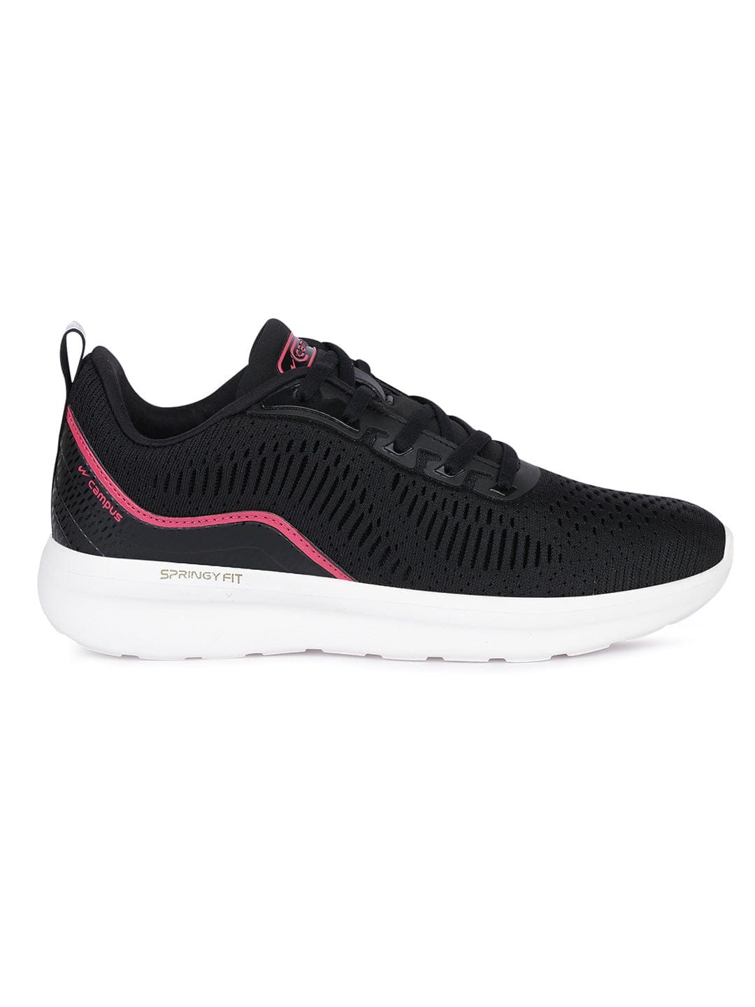 TRACY Black Women's Running Shoes sold by Campus Shoes