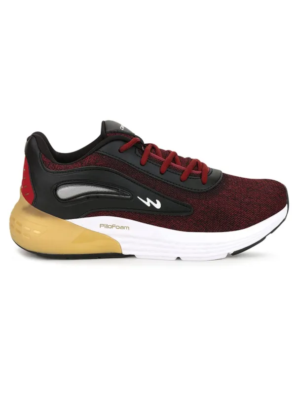 GLOBAL Burgundy Men's Running Shoes sold by Campus Shoes