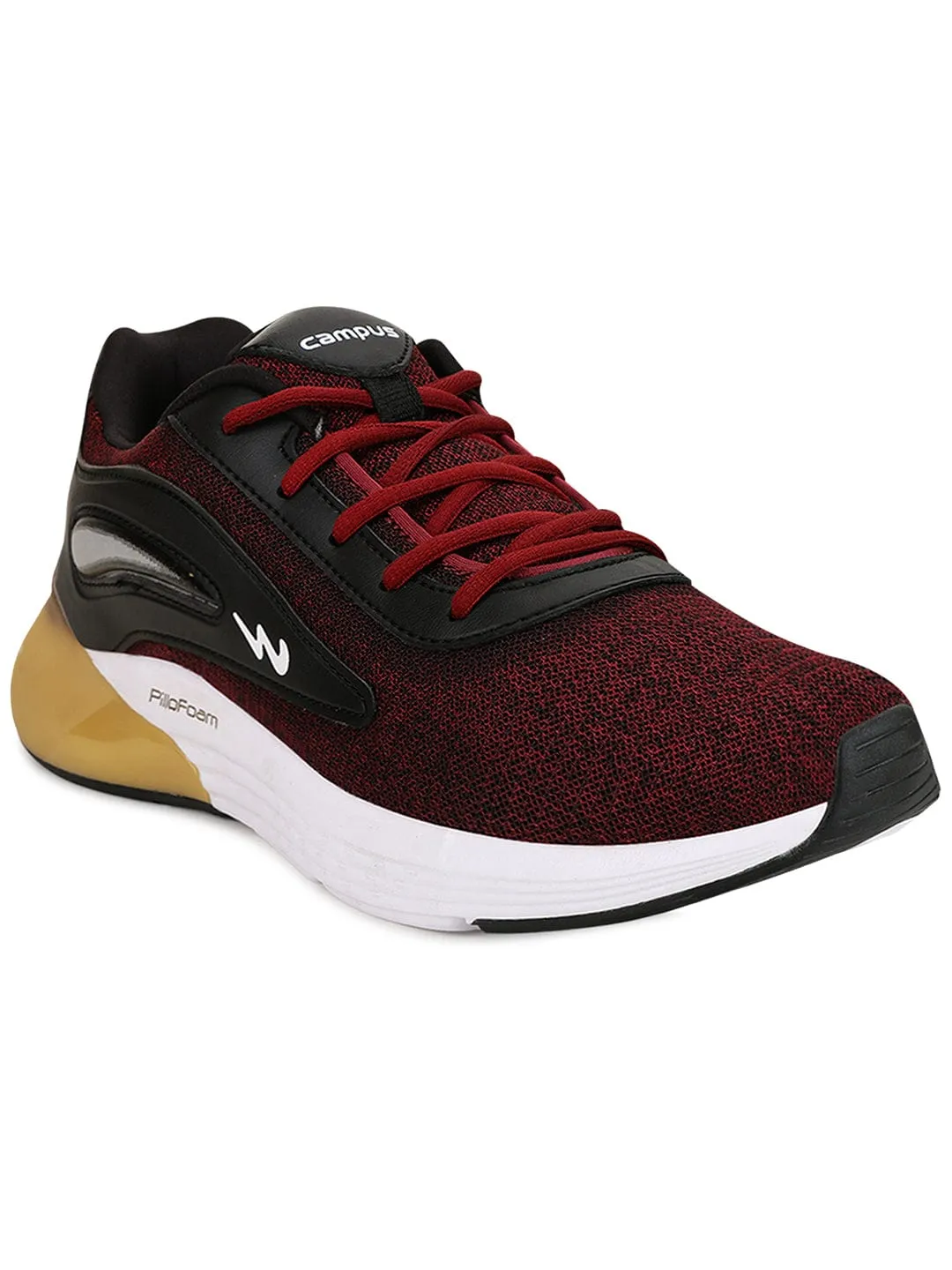 GLOBAL Burgundy Men's Running Shoes sold by Campus Shoes product image thumbnail 2