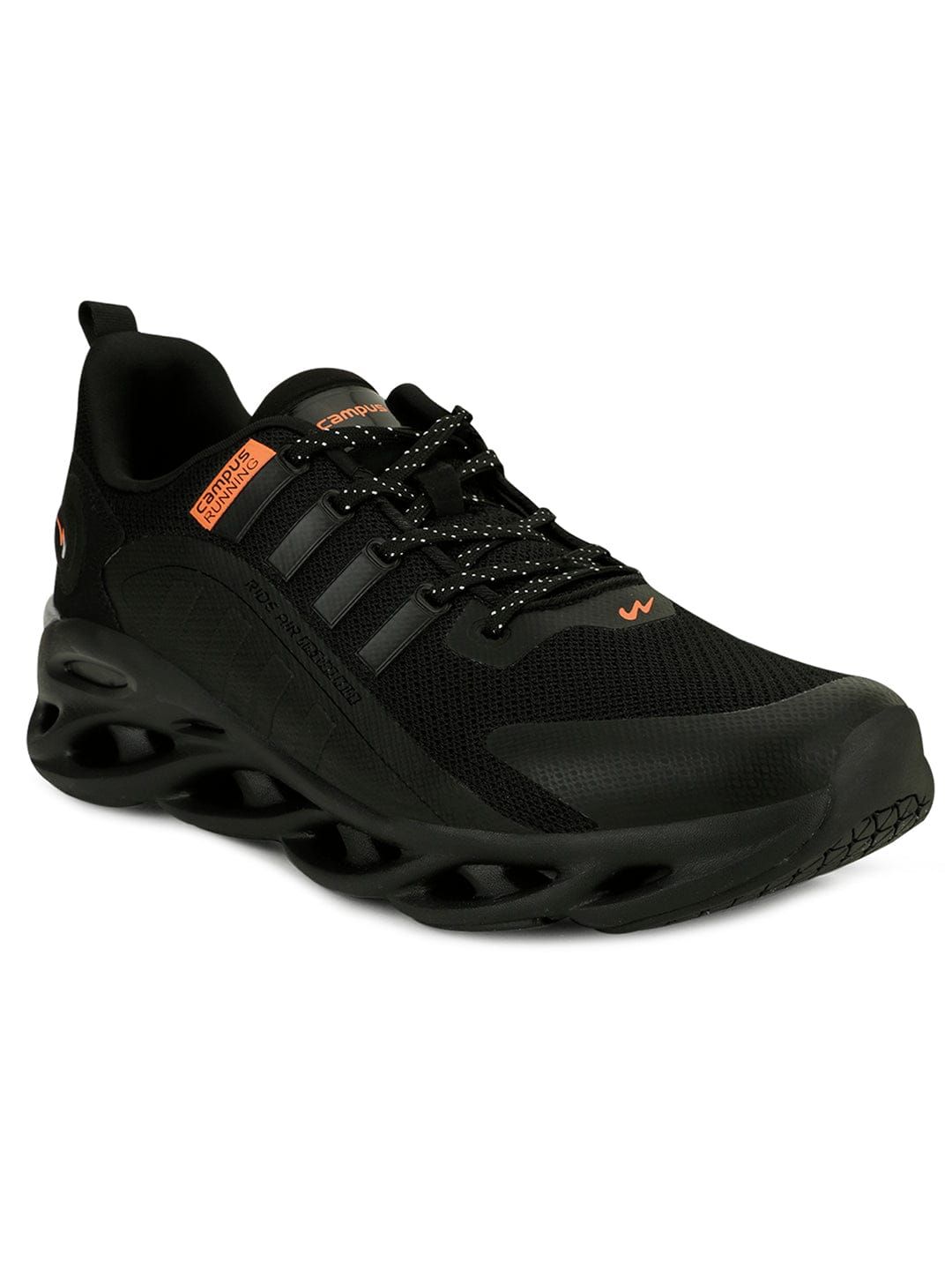 UTOPIA-II Black Men's Running Shoes sold by Campus Shoes product image thumbnail 2