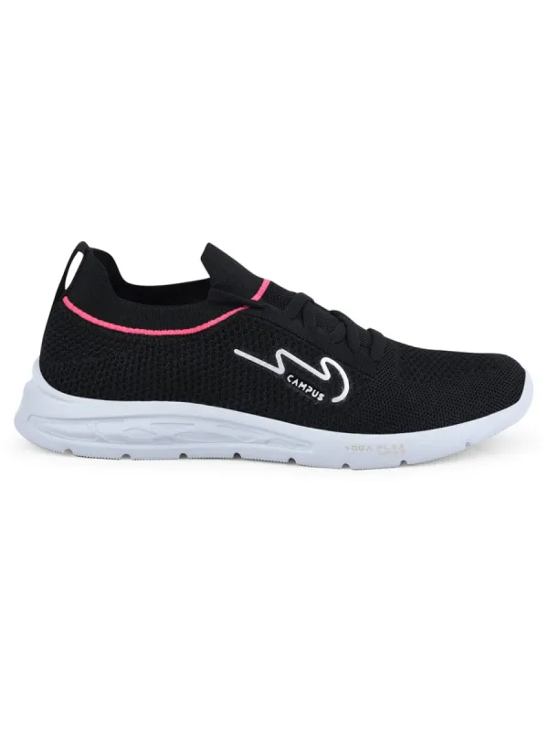 CAMP BENCY Black Women's Walking Shoes sold by Campus Shoes