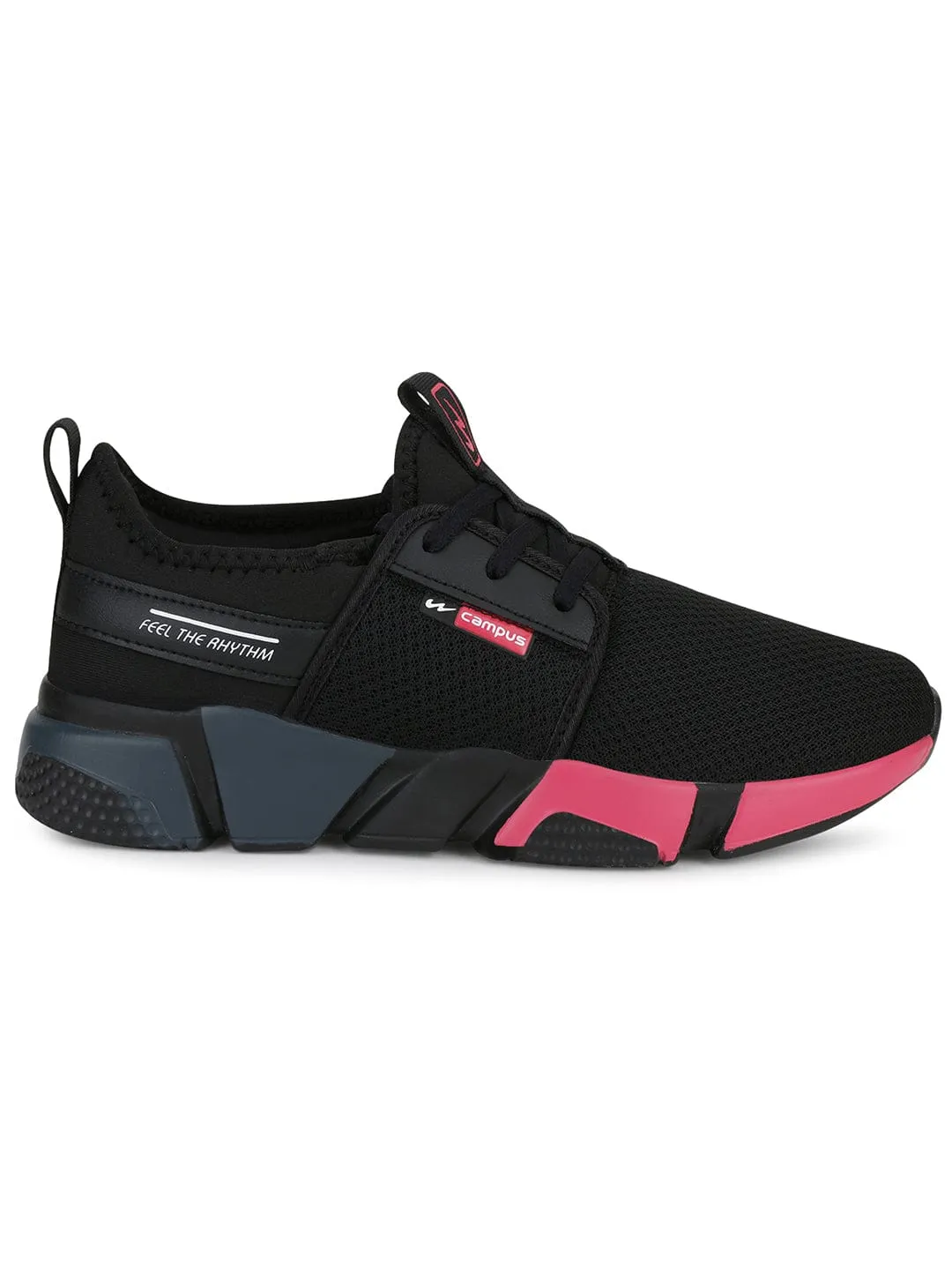 SPARROW Black Women's Sneakers sold by Campus Shoes