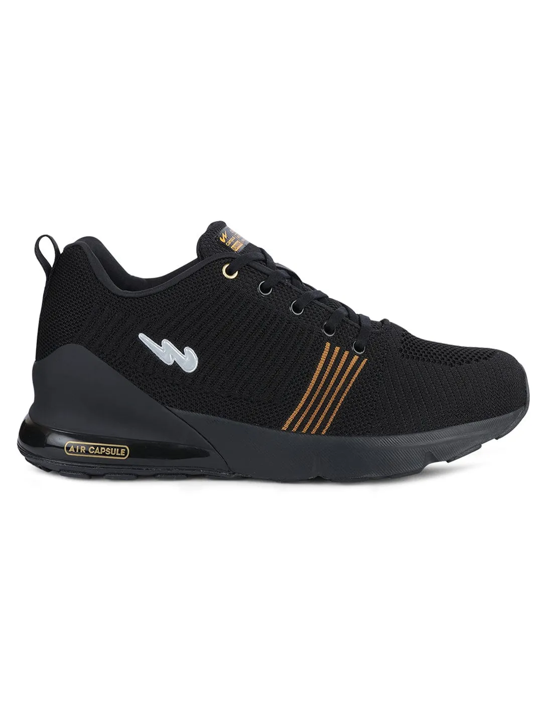ZURIK PRO Black Men's Sports Shoes sold by Campus Shoes