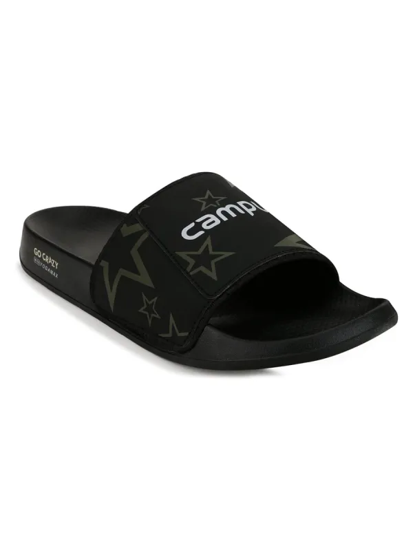 GC-SL-201 Black Men's Slides sold by Campus Shoes