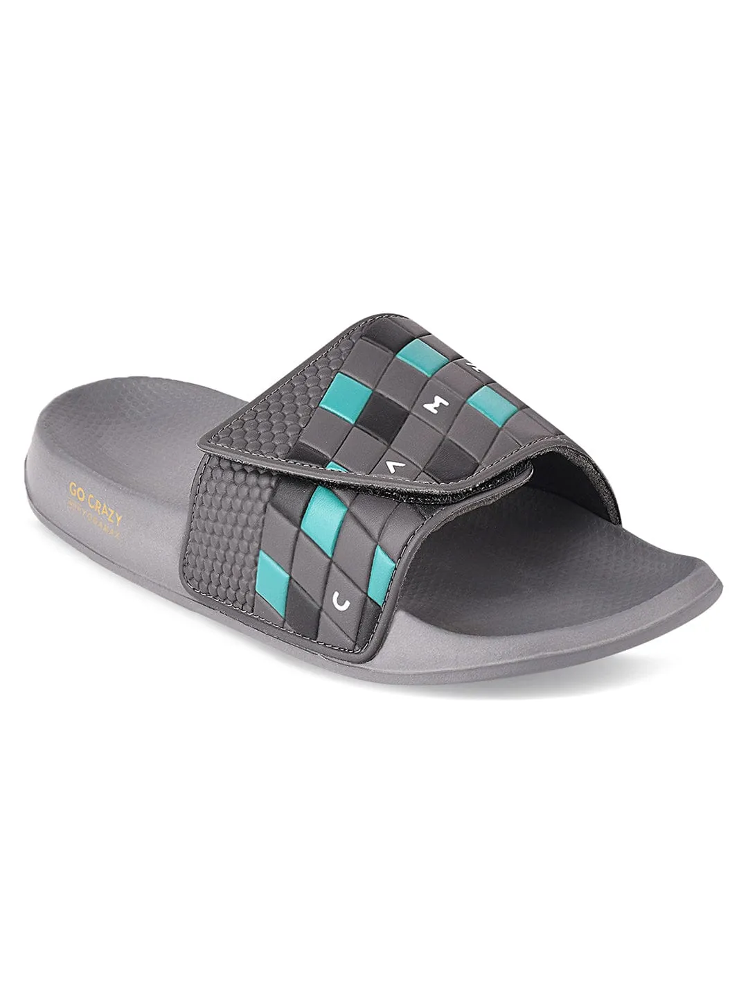 SL-425 Grey Men's Slides sold by Campus Shoes