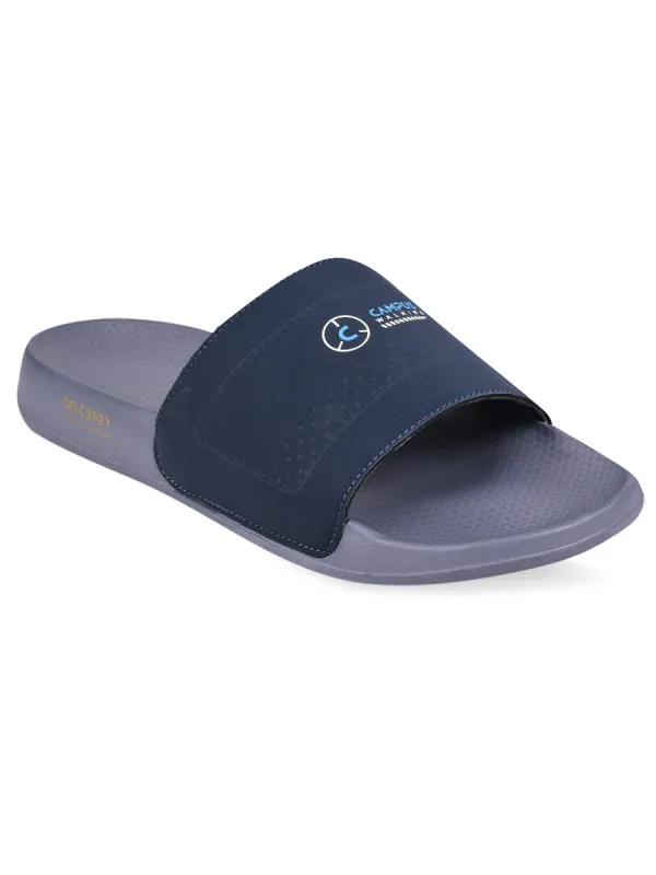 SL-408 Navy Men's Slides sold by Campus Shoes