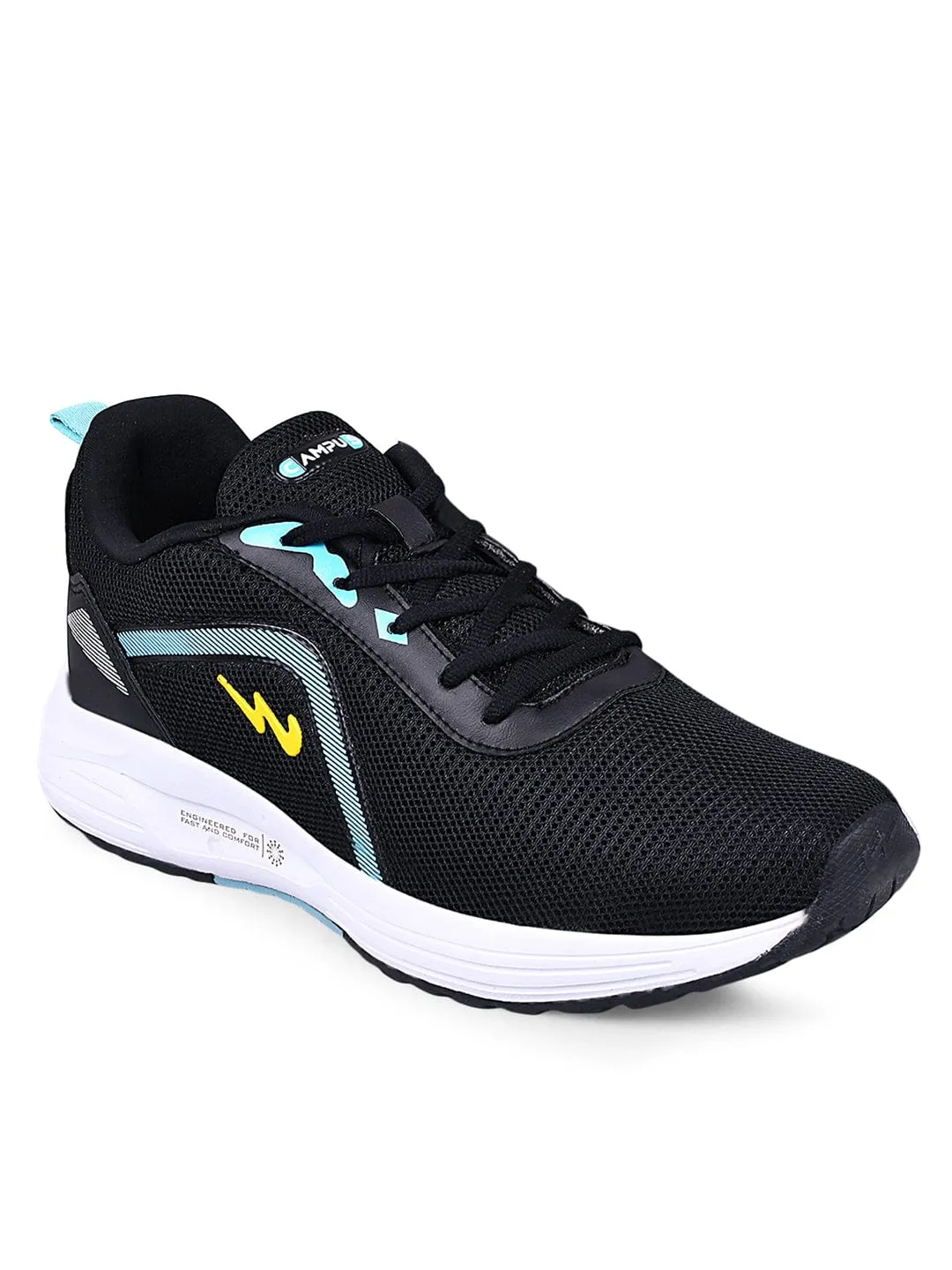 CAMP-GLACIER Black Men's Running Shoes sold by Campus Shoes product image thumbnail 2