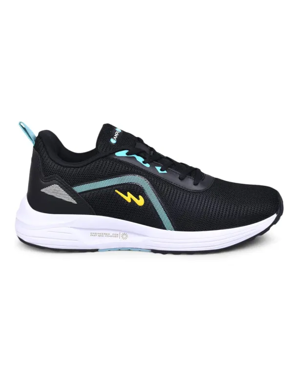 CAMP-GLACIER Black Men's Running Shoes sold by Campus Shoes
