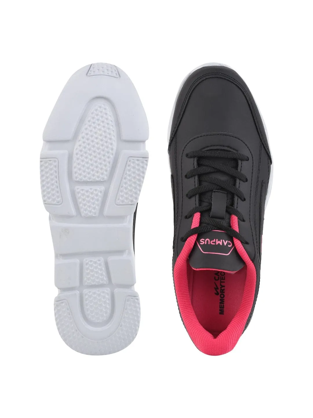 AURA Black Women's Sneakers sold by Campus Shoes product image thumbnail 5