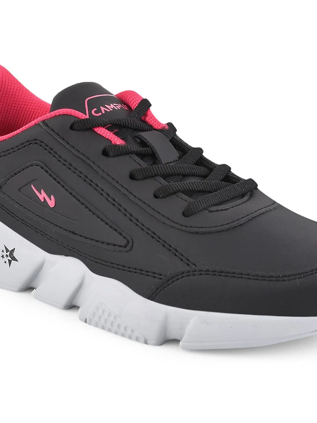 AURA Black Women's Sneakers sold by Campus Shoes product image thumbnail 4
