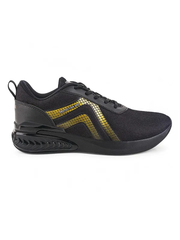 HOTLINE Black Men's Running Shoes sold by Campus Shoes